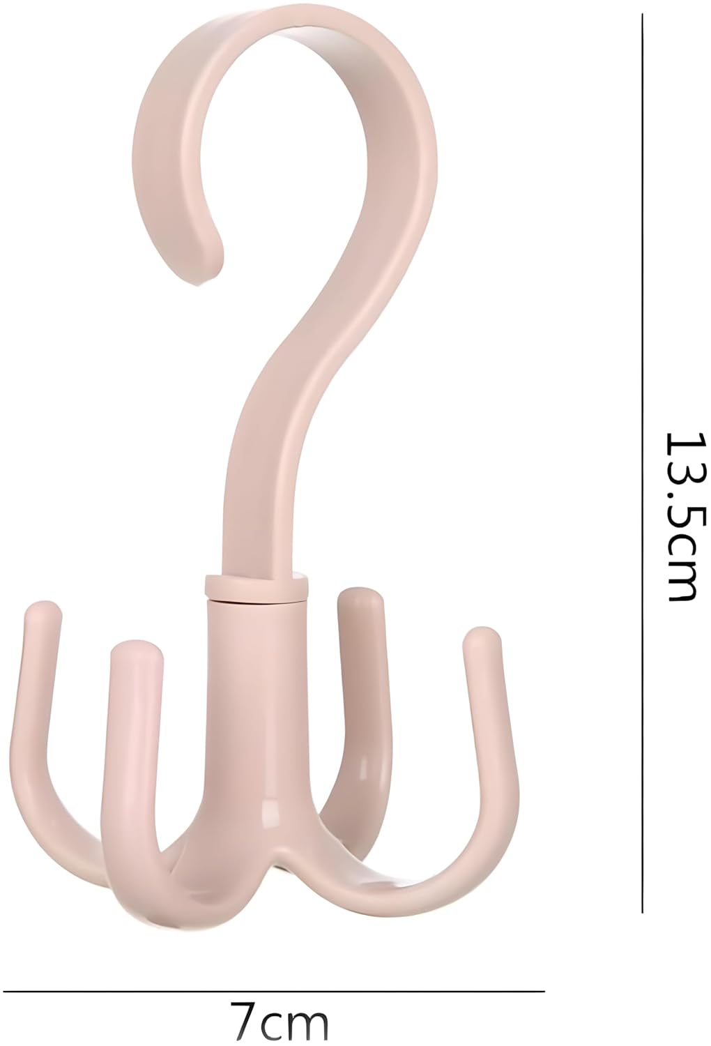 Multi-Function 360 Degree Rotatable 4 Claw Hook Closet Hanger