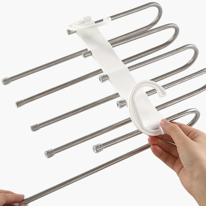 5-in-1 Multipurpose Pant Hangers for Wardrobe ( Pack of 2)